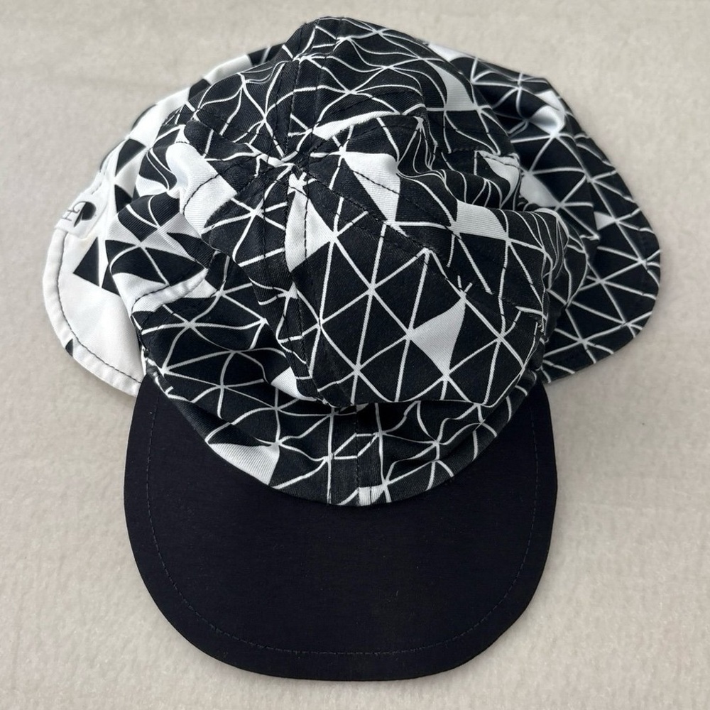 George Black and White Geometric Swim Hat